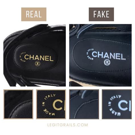 chanel jelly slides real vs fake|chanel counterfeit brands.